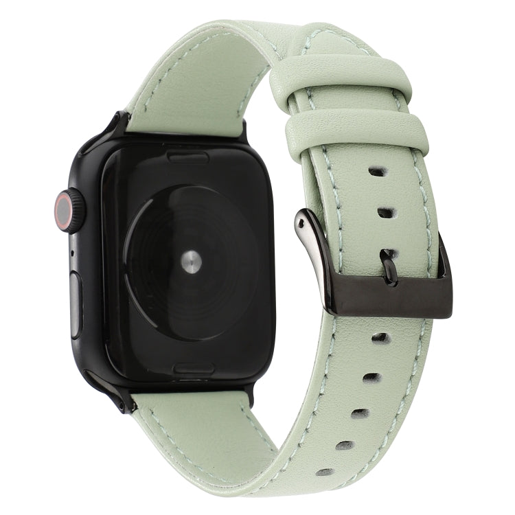 Bracelet de montre en cuir texturé de vachette, For Apple Watch Series 8&7 41mm / SE 2&6&SE&5&4 40mm / 3&2&1 38mm, For Apple Watch Series 7 45mm / 6 & SE & 5 & 4 44mm / 3 & 2 & 1 42mm, For Apple Watch Series 7 41mm / 6 & SE & 5 & 4 40mm / 3 & 2 & 1 38m...