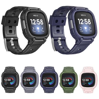 Bracelet de montre en TPU intégré Armor, For Fitbit Versa 4 / 3 / Sense 2 / Sense 1