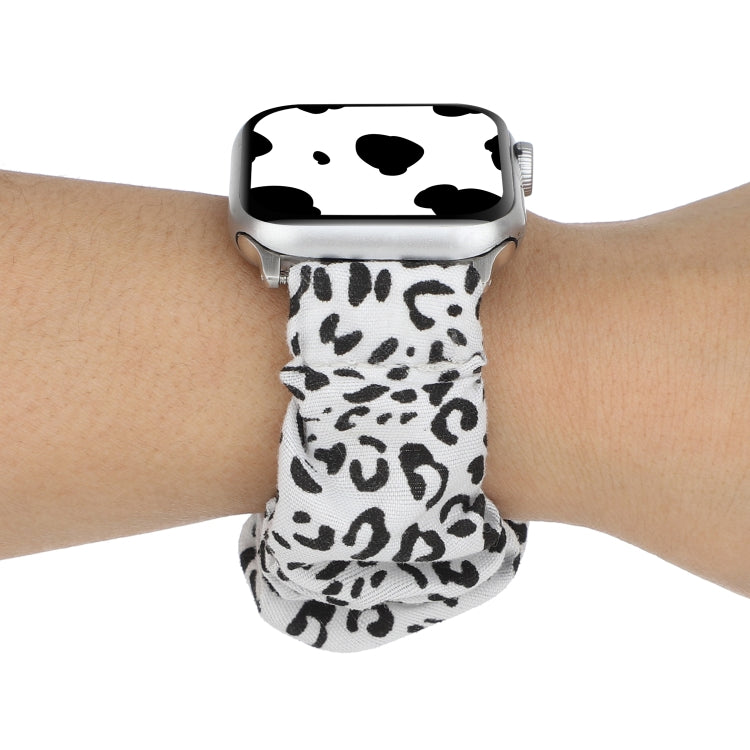 Bracelet en tissu + anneau de cheveux en acier inoxydable, For Apple Watch Series 7 41mm / 6 & SE & 5 & 4 40mm / 3 & 2 & 1 38mm, For Apple Watch Series 7 45mm / 6 & SE & 5 & 4 44mm / 3 & 2 & 1 42mm                                                       ...