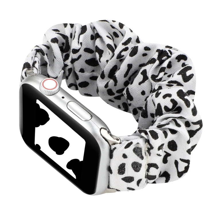Bracelet en tissu + anneau de cheveux en acier inoxydable, For Apple Watch Series 7 41mm / 6 & SE & 5 & 4 40mm / 3 & 2 & 1 38mm, For Apple Watch Series 7 45mm / 6 & SE & 5 & 4 44mm / 3 & 2 & 1 42mm                                                       ...