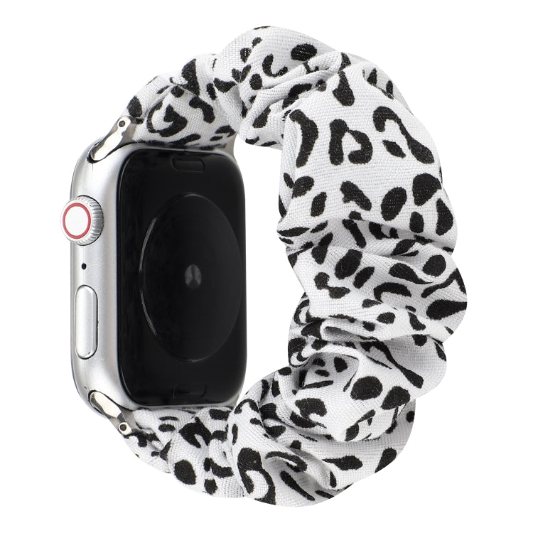 Bracelet en tissu + anneau de cheveux en acier inoxydable, For Apple Watch Series 7 41mm / 6 & SE & 5 & 4 40mm / 3 & 2 & 1 38mm, For Apple Watch Series 7 45mm / 6 & SE & 5 & 4 44mm / 3 & 2 & 1 42mm                                                       ...