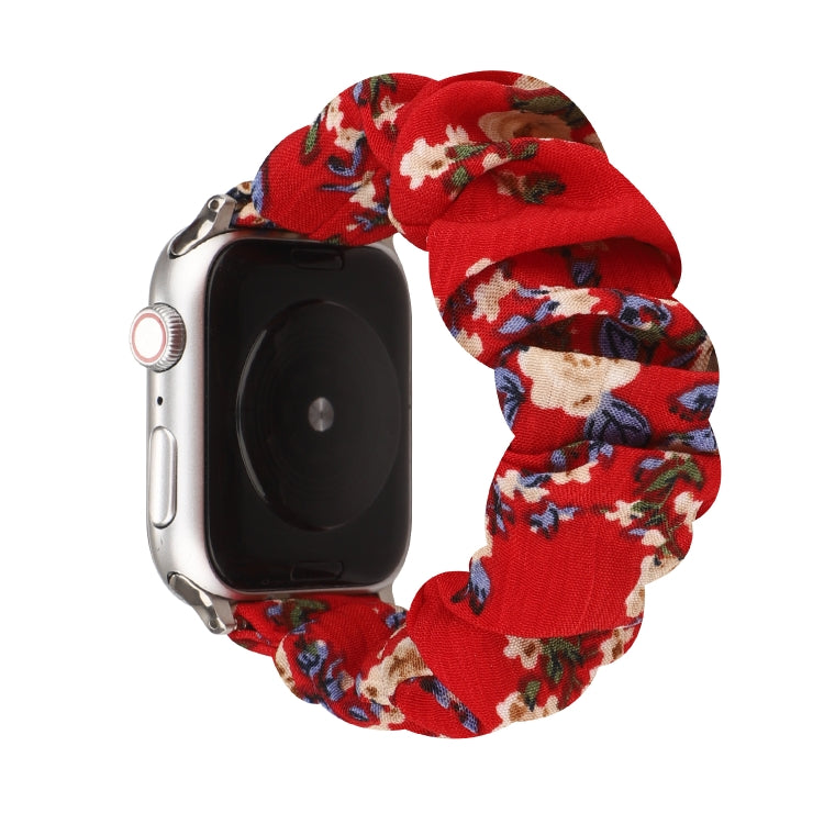 Bracelet en tissu + anneau de cheveux en acier inoxydable, For Apple Watch Series 8&7 41mm / SE 2&6&SE&5&4 40mm / 3&2&1 38mm, For Apple Watch Ultra 49mm / Series 8&7 45mm / SE 2&6&SE&5&4 44mm / 3&2&1 42mm                                                ...