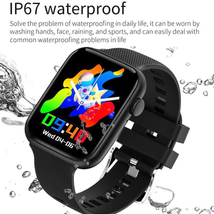 HT15 1,85 pouces bande de silicone IP67 montre intelligente étanche, prise en charge des appels Bluetooth / surveillance du sommeil