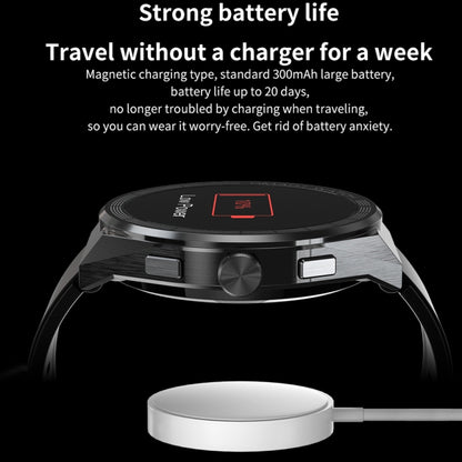 BM01 Bracelet en acier de 1,45 pouces IP68 Montre intelligente étanche Prise en charge Appel Bluetooth / NFC, Steel Band (Black), Steel Band (Silver)