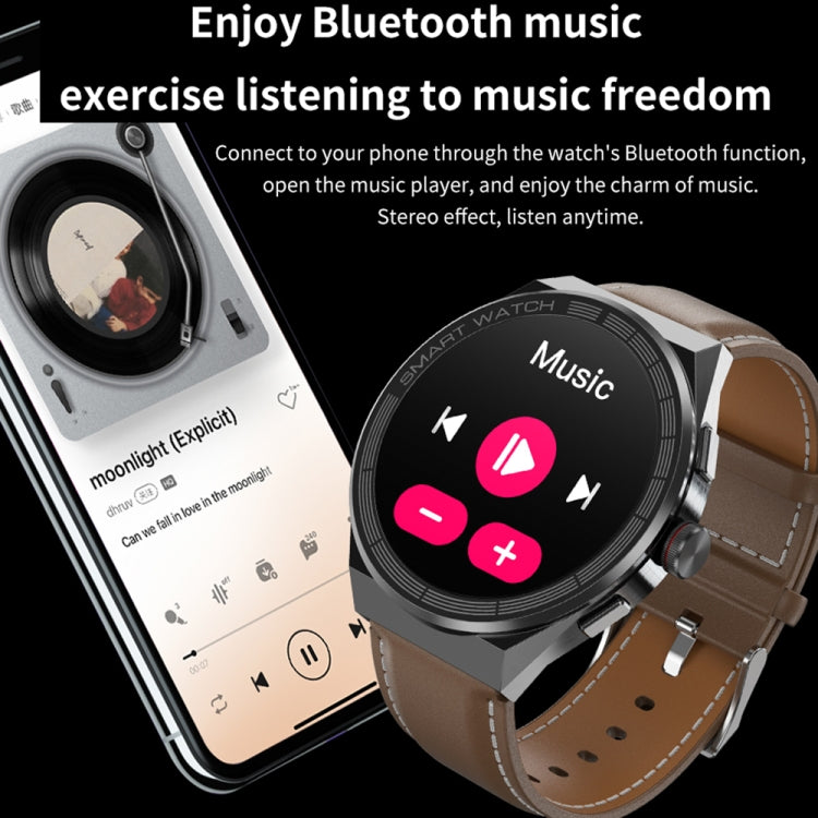 BM01 Bracelet en acier de 1,45 pouces IP68 Montre intelligente étanche Prise en charge Appel Bluetooth / NFC, Steel Band (Black), Steel Band (Silver)
