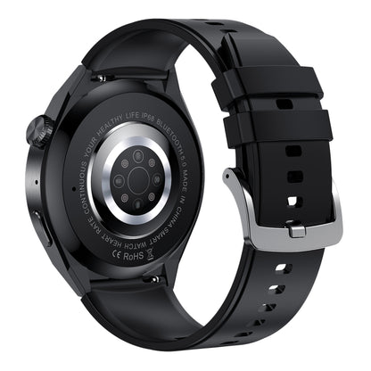 HDT 3 Max 1,6 pouces Bande de silicone IP67 Montre intelligente étanche Prise en charge Appel Bluetooth / NFC, Silicone Band (Black), Silicone Band (Silver)