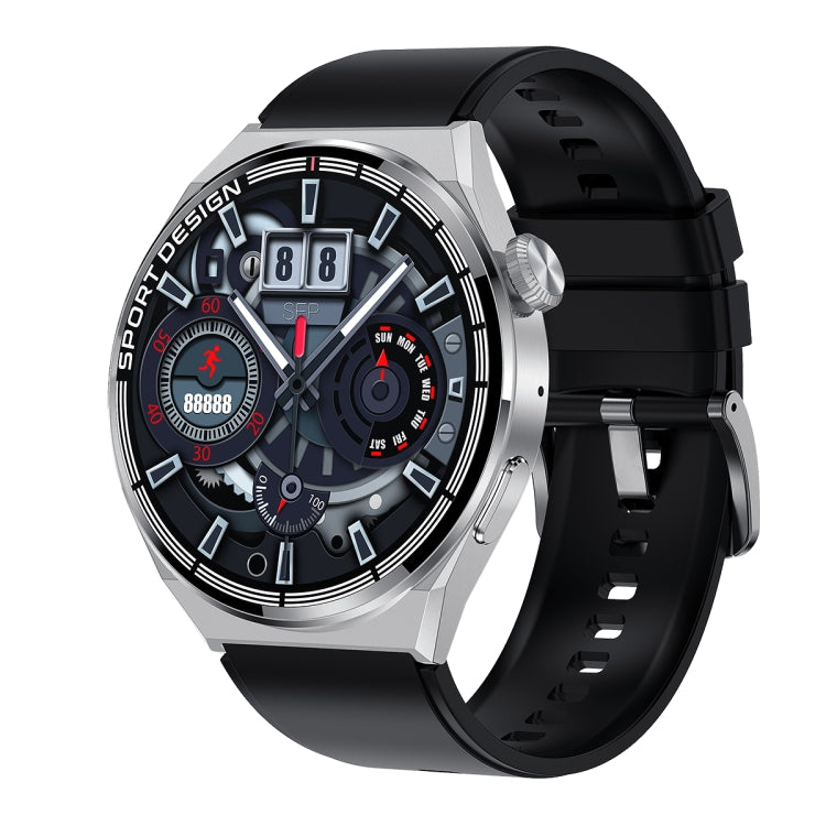 HDT 3 Max 1,6 pouces Bande de silicone IP67 Montre intelligente étanche Prise en charge Appel Bluetooth / NFC, Silicone Band (Black), Silicone Band (Silver)
