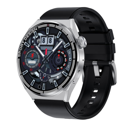 HDT 3 Max 1,6 pouces Bande de silicone IP67 Montre intelligente étanche Prise en charge Appel Bluetooth / NFC, Silicone Band (Black), Silicone Band (Silver)