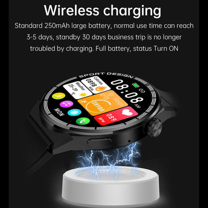 HDT 3 Max 1,6 pouces Bande de silicone IP67 Montre intelligente étanche Prise en charge Appel Bluetooth / NFC, Silicone Band (Black), Silicone Band (Silver)