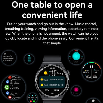 HDT 3 Max 1,6 pouces Bande de silicone IP67 Montre intelligente étanche Prise en charge Appel Bluetooth / NFC, Silicone Band (Black), Silicone Band (Silver)