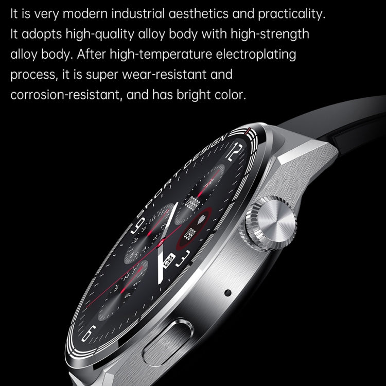 HDT 3 Max 1,6 pouces Bande de silicone IP67 Montre intelligente étanche Prise en charge Appel Bluetooth / NFC, Silicone Band (Black), Silicone Band (Silver)