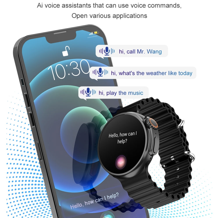 K9 Ultra Pro 1,39 pouces Bande de silicone IP67 Montre intelligente étanche Prise en charge Appel Bluetooth / NFC