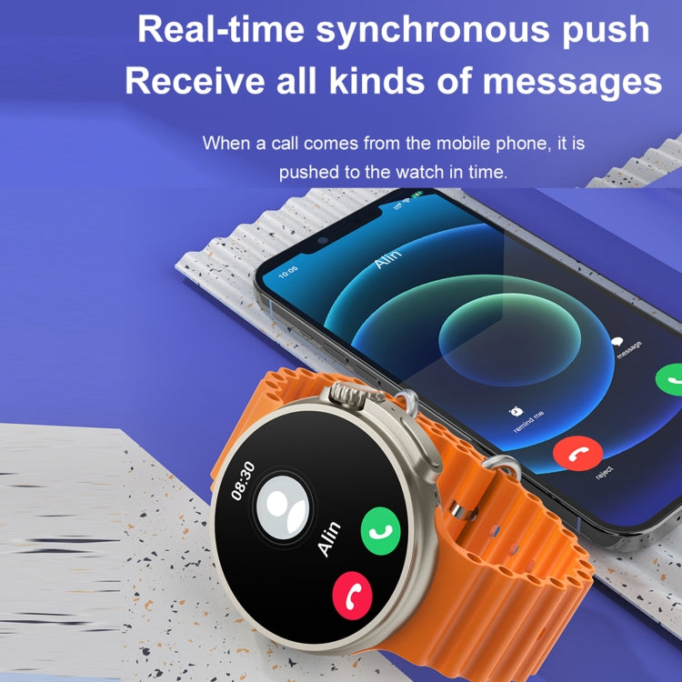 K9 Ultra Pro 1,39 pouces Bande de silicone IP67 Montre intelligente étanche Prise en charge Appel Bluetooth / NFC