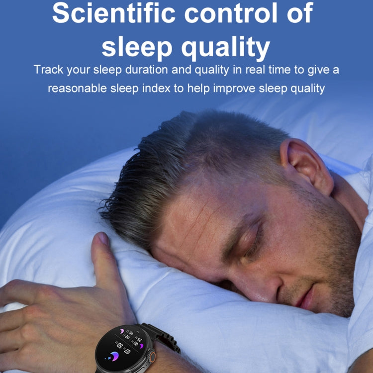 K9 Ultra Pro 1,39 pouces Bande de silicone IP67 Montre intelligente étanche Prise en charge Appel Bluetooth / NFC