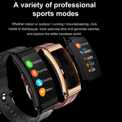 K13 1,14 pouces bande de silicone écouteur détachable montre intelligente prise en charge Bluetooth appel, Silicone Band (Black), Silicone Band (Red), Silicone Band (Black Silver)
