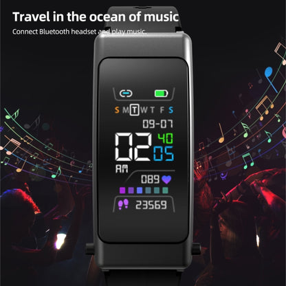 K30 0,96 pouces bande de cuir écouteur détachable vie étanche montre intelligente prise en charge Bluetooth appel, Leather Band (Brown), Leather Band (Black), Leather Band (Brown Silver)