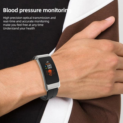 K30 0,96 pouces bande de cuir écouteur détachable vie étanche montre intelligente prise en charge Bluetooth appel, Leather Band (Brown), Leather Band (Black), Leather Band (Brown Silver)