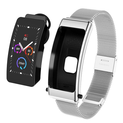 K50 1,08 pouces bande d'acier écouteur détachable IP67 étanche montre intelligente prise en charge Bluetooth appel, Steel Band (Black), Steel Band (Gold), Steel Band