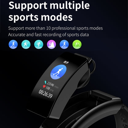 K50 1,08 pouces bande d'acier écouteur détachable IP67 étanche montre intelligente prise en charge Bluetooth appel, Steel Band (Black), Steel Band (Gold), Steel Band