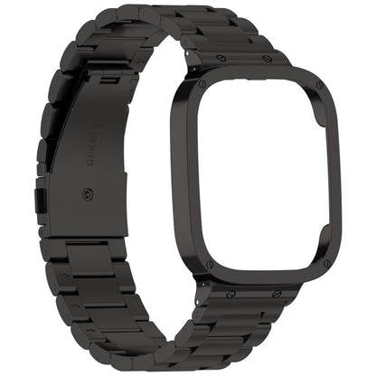 Bracelet de montre en métal à trois perles 2 en 1 avec cadre de montre, For Xiaomi Redmi Watch 3 / Mi Watch Lite 3