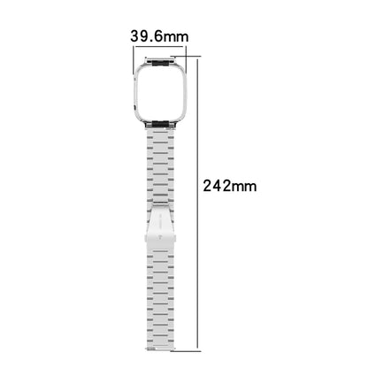Bracelet de montre en métal à trois perles 2 en 1 avec cadre de montre, For Xiaomi Redmi Watch 3 / Mi Watch Lite 3