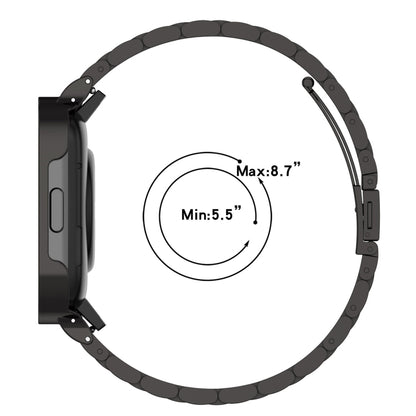 Bracelet de montre en métal à trois perles 2 en 1 avec cadre de montre, For Xiaomi Redmi Watch 3 / Mi Watch Lite 3