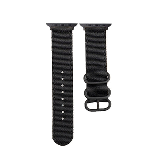 Bracelet de montre en toile à boucle noire, For Apple Watch Series 8&7 41mm, For Apple Watch Series 8&7 45mm