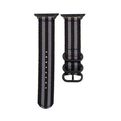 Bracelet de montre en toile à boucle noire, For Apple Watch Series 8&7 41mm, For Apple Watch Series 8&7 45mm