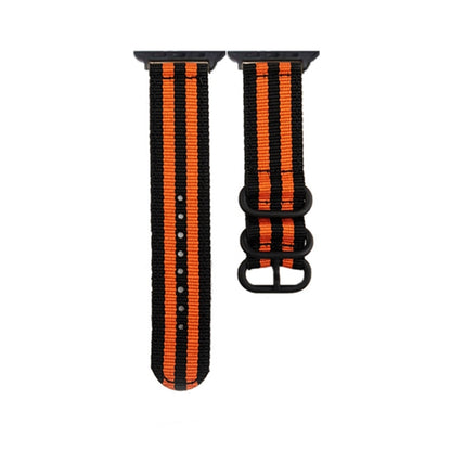 Bracelet de montre en toile à boucle noire, For Apple Watch Series 8&7 41mm, For Apple Watch Series 8&7 45mm