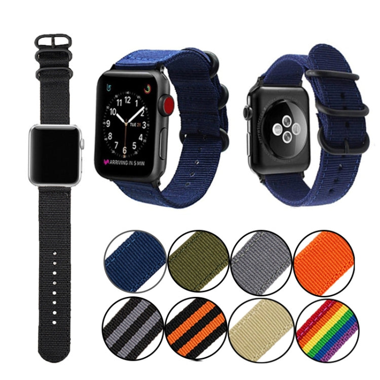 Bracelet de montre en toile à boucle noire, For Apple Watch Series 8&7 41mm, For Apple Watch Series 8&7 45mm