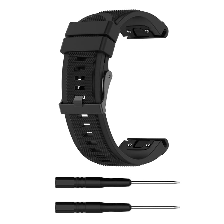 Pour Garmin Fenix 5X (26mm) Fenix3 / Fenix3 HR Bracelet de remplacement en silicone Bracelet de montre