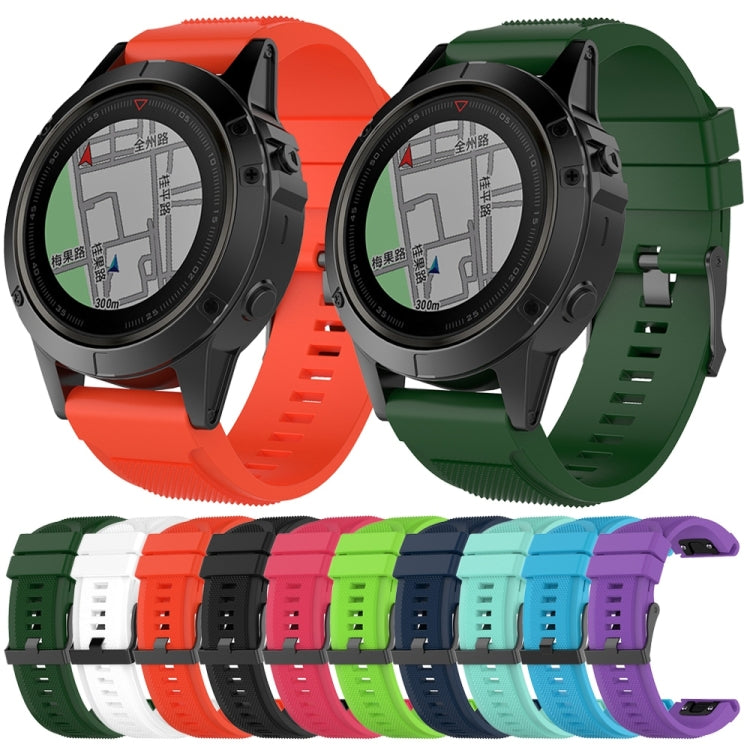 Pour Garmin Fenix 5X (26mm) Fenix3 / Fenix3 HR Bracelet de remplacement en silicone Bracelet de montre