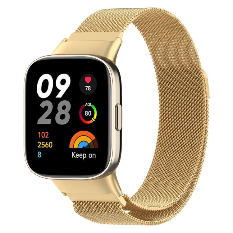 Bracelet de montre en métal milanais, For Xiaomi Redmi Watch 3 / Mi Watch Lite 3