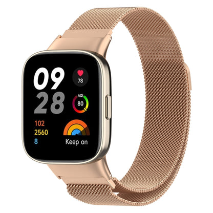 Bracelet de montre en métal milanais, For Xiaomi Redmi Watch 3 / Mi Watch Lite 3