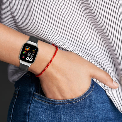 Bracelet de montre en cuir à queue ronde, For Xiaomi Redmi Watch 3 / Mi Watch Lite 3