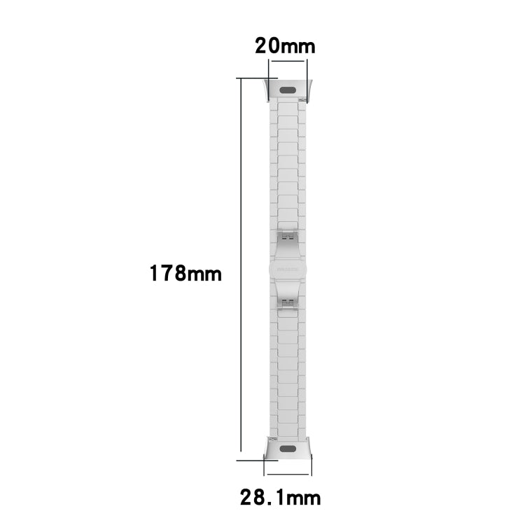 Bracelet de montre en acier et métal à une perle, For Xiaomi Redmi Watch 3 / Mi Watch Lite 3