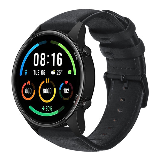 Bracelet de montre en cuir véritable ciré à l'huile, For Xiaomi Mi Watch Color, For Samsung Gear S3, For Samsung Galaxy Watch3 45mm R840, For Samsung Galaxy Watch 46mm, For Honor MagicWatch 2 46mm / Magic / Watch Dream, For Fossil Men Sport