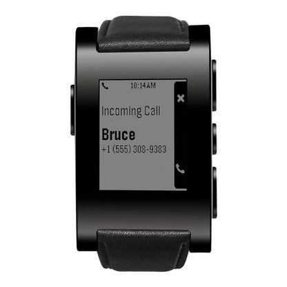 Bracelet de montre en cuir véritable ciré à l'huile, For Pebble Gen 1, For Pebble Time