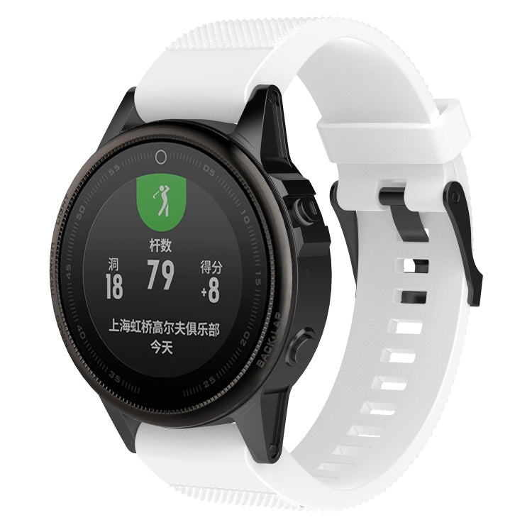 Pour Garmin Fenix5 (22mm) Bracelet de remplacement en silicone Bracelet de montre