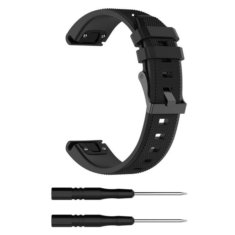 Pour Garmin Fenix5 (22mm) Bracelet de remplacement en silicone Bracelet de montre