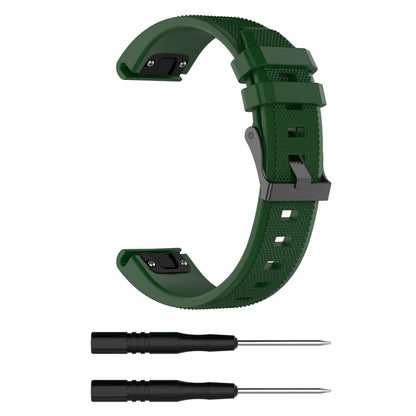 Pour Garmin Fenix5 (22mm) Bracelet de remplacement en silicone Bracelet de montre