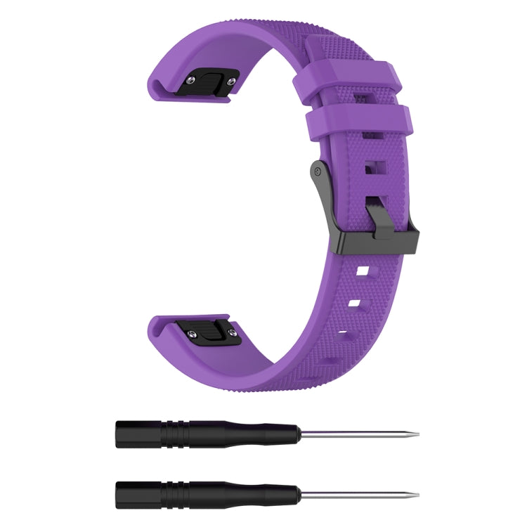 Pour Garmin Fenix5 (22mm) Bracelet de remplacement en silicone Bracelet de montre