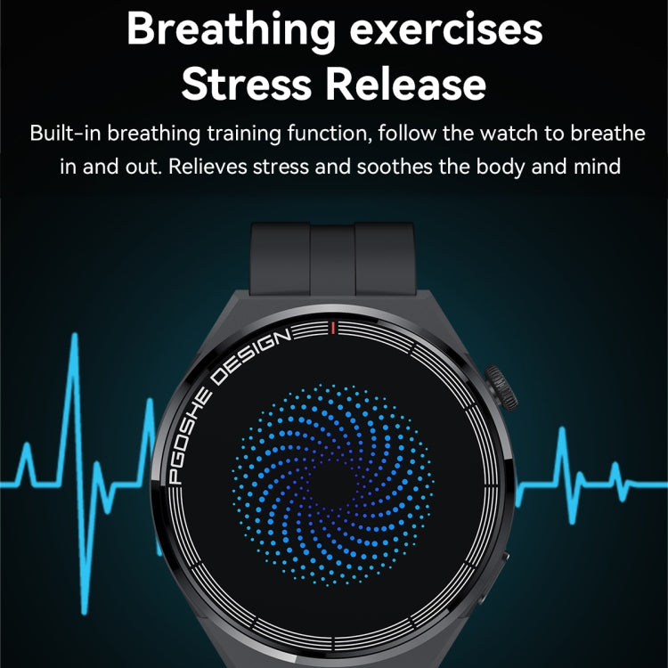 Montre intelligente à écran TFT PG3 Pro 1,41 pouces, prend en charge la surveillance de la fréquence cardiaque / de la pression artérielle