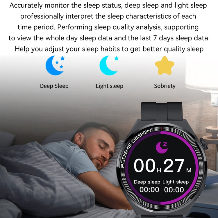 Montre intelligente à écran TFT PG3 Pro 1,41 pouces, prend en charge la surveillance de la fréquence cardiaque / de la pression artérielle