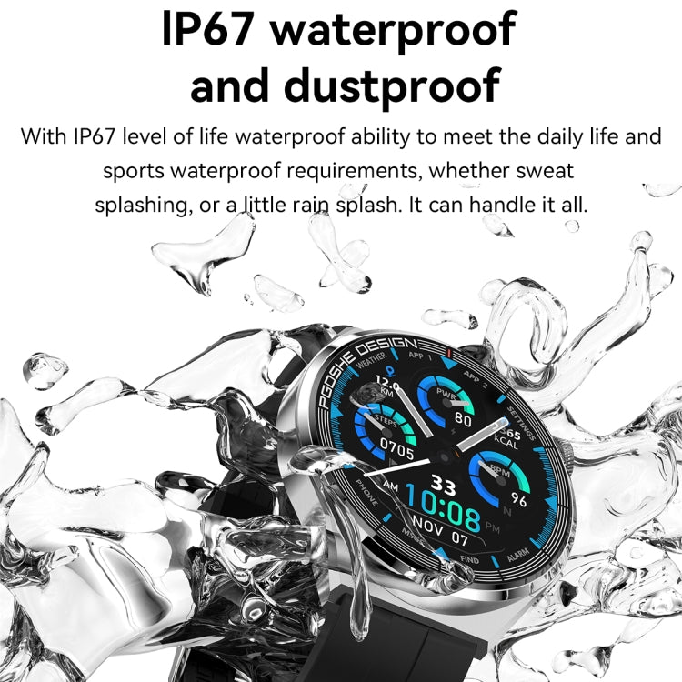 Montre intelligente à écran TFT PG3 Pro 1,41 pouces, prend en charge la surveillance de la fréquence cardiaque / de la pression artérielle