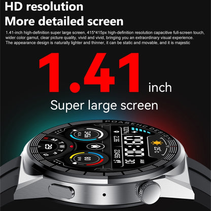 Montre intelligente à écran TFT PG3 Pro 1,41 pouces, prend en charge la surveillance de la fréquence cardiaque / de la pression artérielle