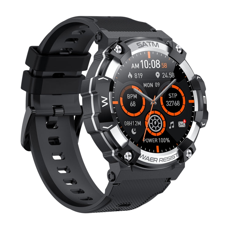 PG666 Montre intelligente d'appel Bluetooth à écran TFT de 1,39 pouces, prend en charge la surveillance de la fréquence cardiaque / de la pression artérielle