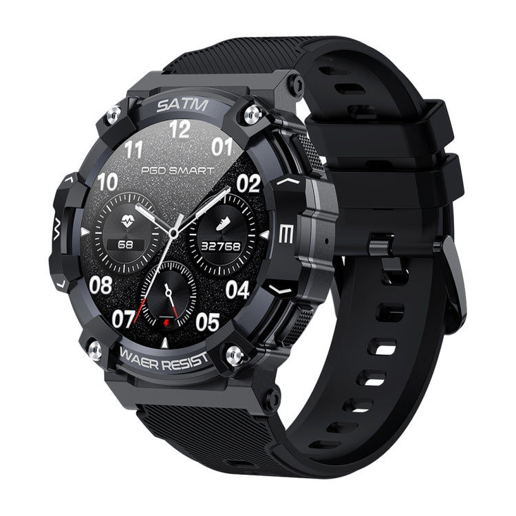 PG666 Montre intelligente d'appel Bluetooth à écran TFT de 1,39 pouces, prend en charge la surveillance de la fréquence cardiaque / de la pression artérielle