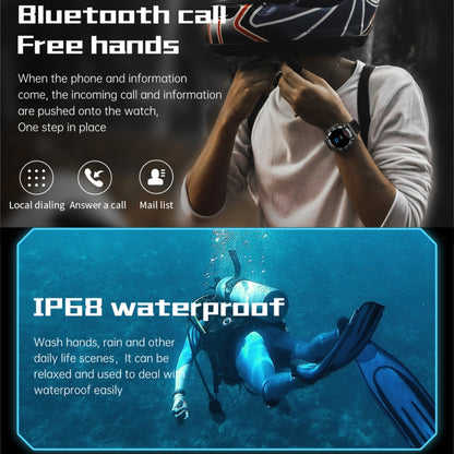 PG666 Montre intelligente d'appel Bluetooth à écran TFT de 1,39 pouces, prend en charge la surveillance de la fréquence cardiaque / de la pression artérielle