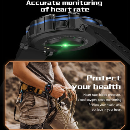 PG666 Montre intelligente d'appel Bluetooth à écran TFT de 1,39 pouces, prend en charge la surveillance de la fréquence cardiaque / de la pression artérielle